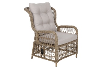 Meble ogrodowe technorattanowe Corfu Natural / Beige