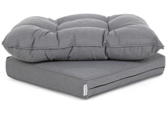 Meble ogrodowe technorattanowe Sofia White / Grey