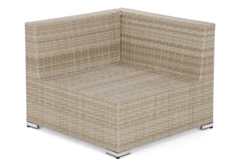 Narożnik modułowy z technorattanu Kansas Maxi Grey / Grey Melange Narożnik modułowy z technorattanu Kansas Maxi Beige / Beige Melange