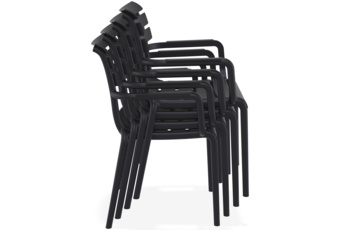 Krzesło Siesta Paris czarne z polipropylenu Krzesło Siesta Paris Black
