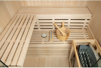 Drewniany ceber z chochlą do sauny fińskiej - zestaw Drewniany ceber z chochlą do sauny fińskiej