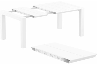 Stół Siesta Vegas 100+40 cm White