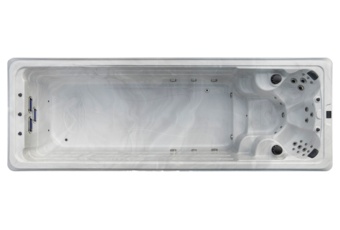 Basen ogrodowy z przeciwprądem i hydromasażem Aquess Horizon 680 x 235 cm