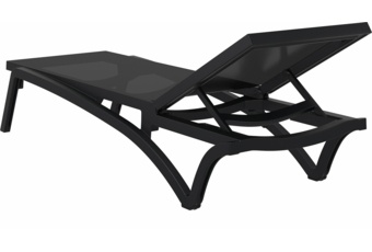 Leżak ogrodowy Siesta Pacific Black / Black