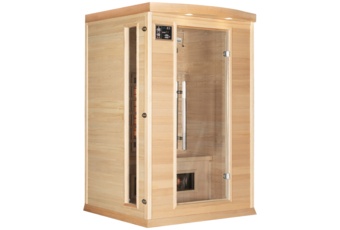 Sauna infrared DH2 z koloroterapią - 2 osobowa Sauna infrared DH2 Natural z koloroterapią 2-osobowa