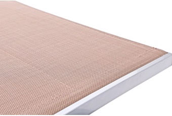 Leżak ogrodowy Ibiza Silver/Taupe II gat. Leżak ogrodowy aluminiowy Ibiza Silver / Taupe II. gatunek