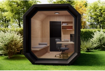 Biuro ogrodowe zewnętrzne Scandi 400 x 245 cm