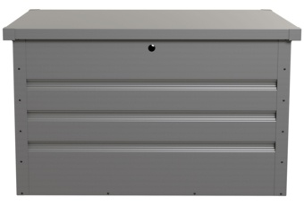 Skrzynia ogrodowa Goteborg Mini Silver Grey - srebrnoszary - metalowa Skrzynia na balkon Goteborg Mini Silver Grey