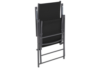 Zestaw krzeseł ogrodowych metalowych Casablanca Grey / Black