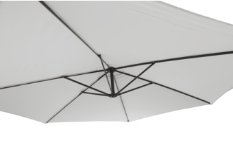 Parasol ogrodowy Malabo 300 cm Grey / Light Grey z podstawą