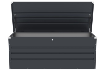Skrzynia ogrodowa Goteborg XL Grey - szara - metalowa Skrzynia ogrodowa Goteborg XL Grey