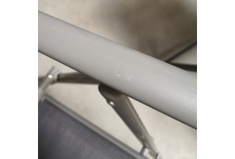 Krzesło ogrodowe metalowe Casablanca Silver / Grey II. gatunek