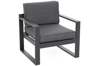 Narożne meble ogrodowe aluminiowe Neapol Comfort Grey / Grey Melange