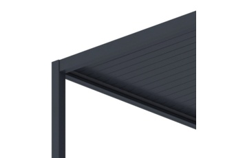 Pergola ogrodowa elektryczna Schatler Nova Lux Alu 8x4 m z oświetleniem LED