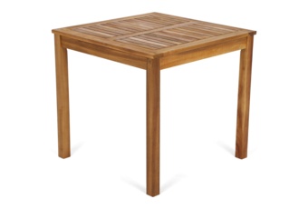 Meble ogrodowe drewniane Akacja Square 80 cm 4+1