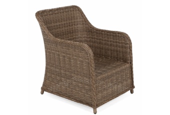 Meble ogrodowe technorattanowe Bergamo Elegant Ginger / Brown Melange - dla 7 osób Meble ogrodowe technorattanowe Bergamo Elegant Ginger / Brown Melange