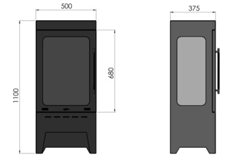 Biokominek Infire Incoza 3 czarny