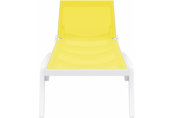 Leżak ogrodowy Siesta Pacific White / Yellow