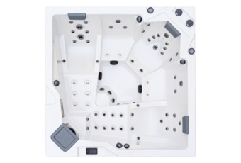 Wanna z hydromasażem Hanscraft Onyx Oka4 - dla 5 osób - dwie pompy do masażu Wanna ogrodowa z hydromasażem Hanscraft Onyx Oka4