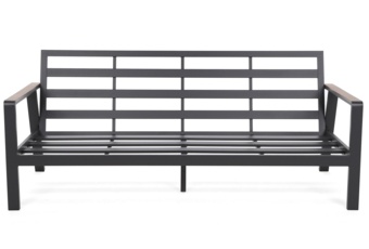 Meble ogrodowe aluminiowe Turyn Dark Grey / Beige Melange