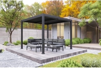 Pergola ogrodowa aluminiowa Bermeo 300 x 300 cm