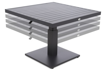 Narożne meble ogrodowe aluminiowe Sorrento Comfort Grey / Grey Melange