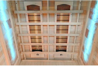 Sauna infrared Nordum Classic 1-osobowa WiFi brązowa - domowa - z panelami solnymi Sauna infrared Nordum Classic 1-osobowa WiFi brązowa