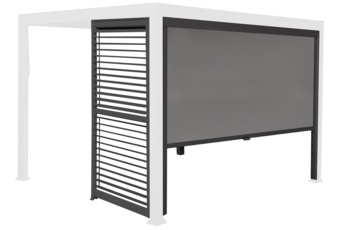 Pergola aluminiowa 6x3 m Bermeo z żaluzjami Pergola ogrodowa aluminiowa Bermeo 600 x 300 cm