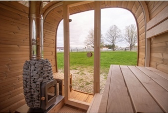 Sauna fińska zewnętrzna Leil® Saunas Dice Comfy 2.4 5-osobowa