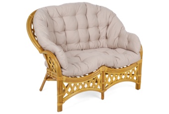 Meble ogrodowe rattanowe Diego Honey / Cream 3+1