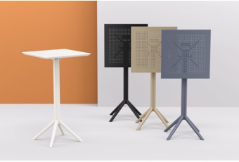 Stół Sky Folding Dark Grey - składany Stół barowy Siesta Sky Folding Dark Grey