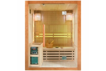 Sauna fińska Nordum Solea 3-osobowa brązowa