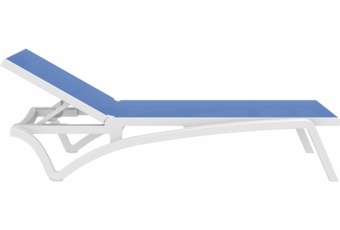 Leżak ogrodowy Siesta Pacific White / Blue