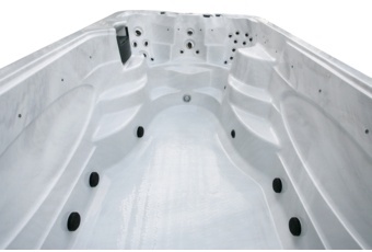 Basen ogrodowy z przeciwprądem i hydromasażem Hanscraft Asgard 480 x 230 cm - całoroczny - ocieplony Basen ogrodowy z przeciwprądem i hydromasażem Hanscraft Asgard 480 x 230 cm