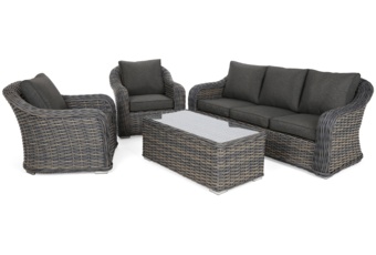 Meble ogrodowe technorattanowe Foggia Silk Grey / Grey Melange