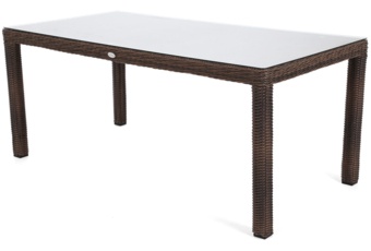 Meble jadalniane ogrodowe Bristol - dla 6 osób - kolor brązowy Meble ogrodowe technorattanowe Bristol 180 cm Brown Mat / Brown Melange 6+1