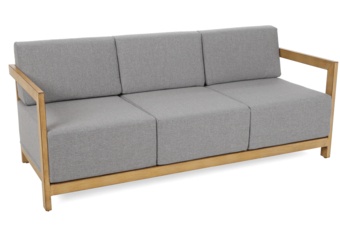 Meble ogrodowe aluminiowe Lyon Teak / Fog Grey