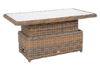 Meble ogrodowe technorattanowe Foggia Flex Ginger Melange / Dark Grey