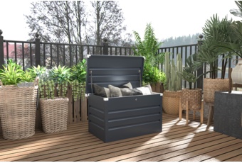 Skrzynia na balkon Goteborg Mini Grey