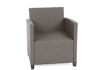 Narożne meble ogrodowe technorattanowe Lagos Muddy Grey / Black Melange