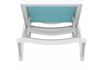 Leżak ogrodowy Siesta Pacific White / Turquoise
