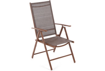 Krzesło ogrodowe aluminiowe Ibiza Basic Brown / Brown
