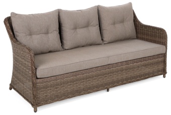 Meble ogrodowe technorattanowe Bergamo Elegant Ginger / Brown Melange - dla 7 osób Meble ogrodowe technorattanowe Bergamo Elegant Ginger / Brown Melange
