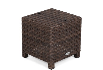 Puf ogrodowy technorattanowy California Brown Mat / Brown Melange