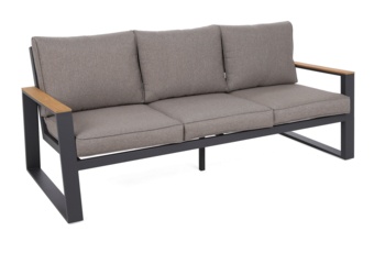 Meble ogrodowe aluminiowe Rimini Dark Grey / Beige Melange