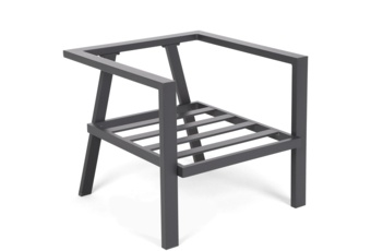 Narożne meble ogrodowe aluminiowe Miami Grey / Window Grey