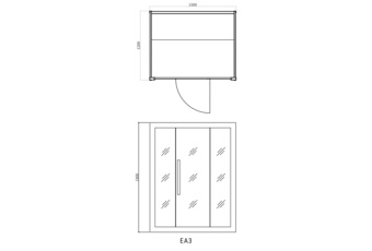 Sauna fińska EA3 Grey z piecem