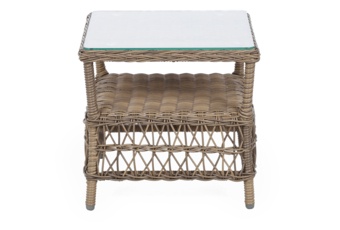 Meble ogrodowe technorattanowe Corfu Light Brown / Beige Melange