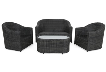 Meble ogrodowe technorattanowe Modena Grey / Grey Melange