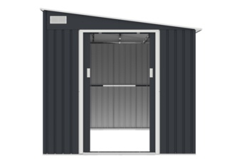 Domek ogrodowy Helsinki szary 214 x 257 cm Domek narzędziowy Helsinki 214 x 257 cm Grey